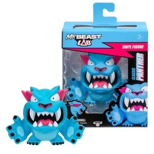 Mr. Beast Lab Vinyl Classic Blue Panther Figure